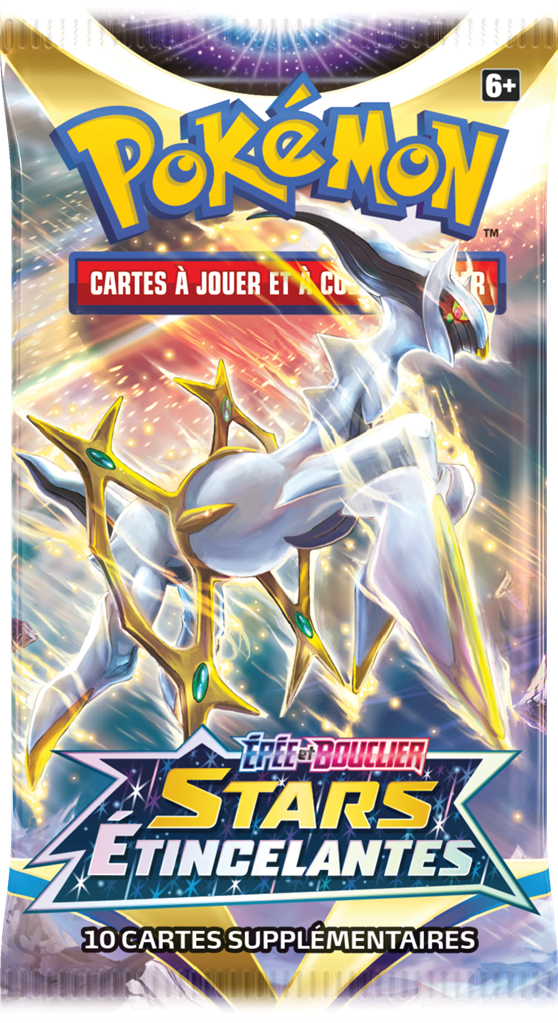 My-booster Pokémon Karten-Booster SWSH09-FR-88 – 10 Französische Karten, Keine Duplikate