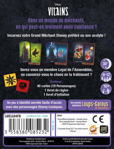 assemblee des vilains dos - asmodee