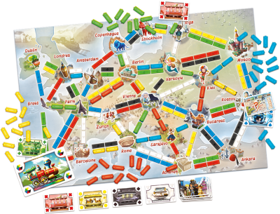 les aventuriers du rail premier voyage contenue - asmodee