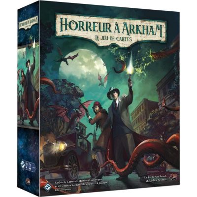 horreur à arkham le jeu de cartes couverture - asmodee Horreur à Arkham : Le jeu de Cartes Edition Révisée