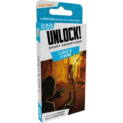 unlock! short adventures le reveil de la momie couverture - asmodee Unlock ! Short Adventure 2 : Le Réveil de la Momie