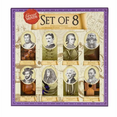 set_de_8-Couverture Casse Tête - Métal et Bois - 8 pièces