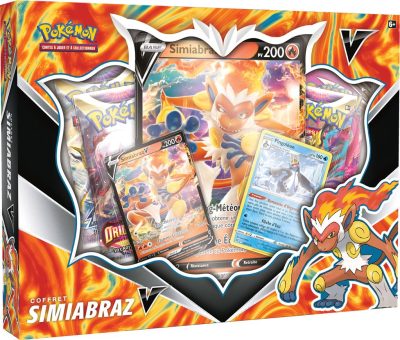 POKÉMON COFFRET V OCTOBRE 2022 SIMIABRAZ-V couverture-asmodee Pokémon Coffret V Octobre 2022 SIMIABRAZ-V