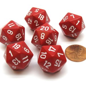 Dé 20 faces Opaque - Chessex