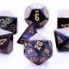 Chessex - Set de 7 dés - Lustrous - Shadow/Or