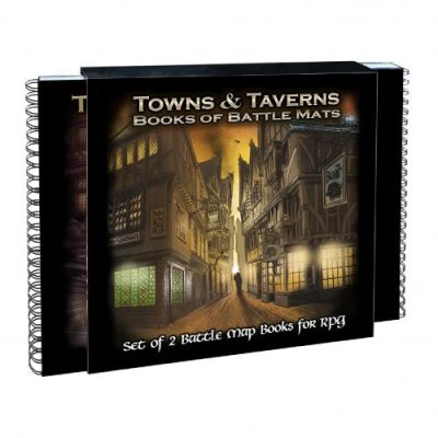 livre-plateau-de-jeu-pack-de-2-livres-towns-taverns-couverture-LUDISTRI Books Of Battle Mats - Towns and Taverns