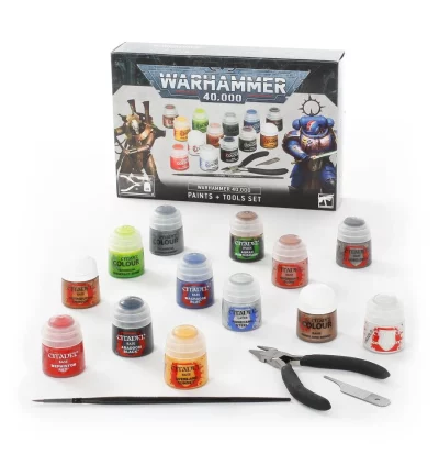 W40K : Paints + Tools Set
