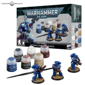 W40K : Space Marines : Infernus Marines + Paints