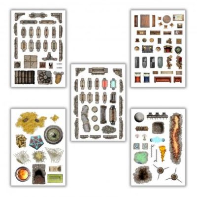livre-plateau-de-jeu-decorations-additionnelles-fantasy-plateu-Ludistri Dungeon Décorations
