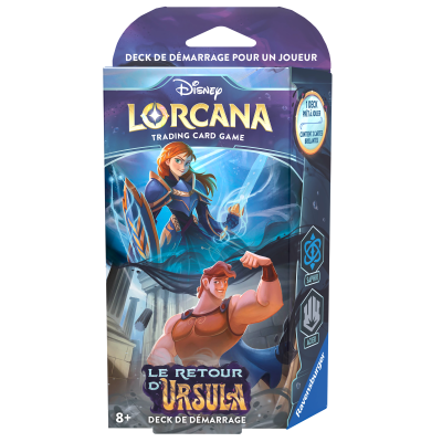 Lorcana C4 : Le Retour d'Ursula - Deck de démarrage Saphir / Acier ( Anna / Hercule )
