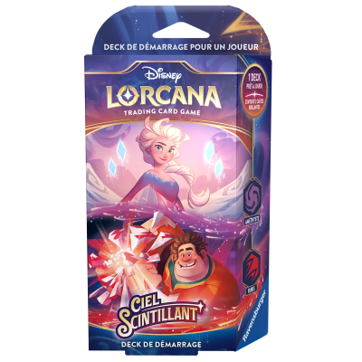 Lorcana C5 : Ciel Scintillant - Deck de démarrage Améthyste / Rubis ( Elsa / Ralph )