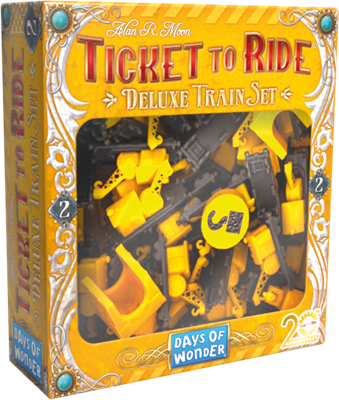 aventurier du rail deluxe jaune Les Aventuriers du rail : Deluxe train set Jaune