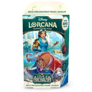 Lorcana C7 : L'Ile d'Archazia - Deck de démarrage Rubis / Saphir ( La Belle / La Bête )
