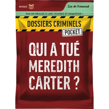 dossiers-criminels-pocket-qui-a-tue-meredith-carter- DC Pocket 1 - Qui a tué Meredith Carter ?