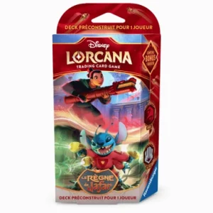 Lorcana C8 : Le Règne de Jafar - Deck de démarrage Rubis / Acier (Mulan / Stitch )