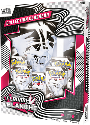 Pokémon : Portfolio(A4) + 5 boosters Flamme Blanche