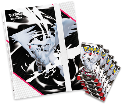 Pokémon : Portfolio(A4) + 5 boosters Flamme Blanche