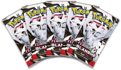 Pokémon : Portfolio(A4) + 5 boosters Flamme Blanche
