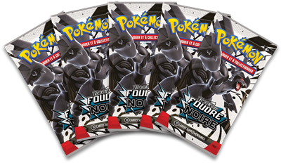 Pokémon : Portfolio(A4) + 5 boosters Foudre Noire