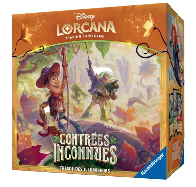 DLC_S12_Trove_Outer-box_Front-angled_FR-scaled Lorcana C12 : Contrées Inconnues - Le Trésor des Illuminateurs ( Trove Pack )