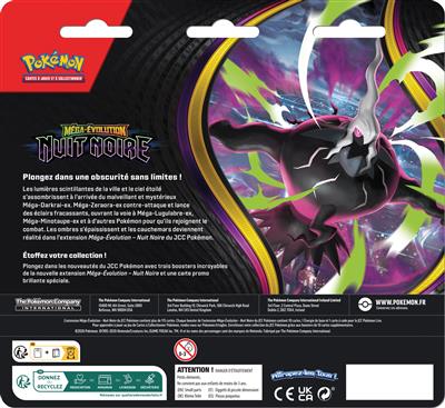 Pokémon ME05 : Pack 3 boosters - Nuit Noire